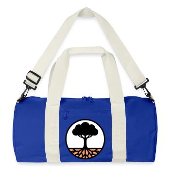 Icône du Cercle de l’Arbre de Vie - Sac de sport recyclé - bleu roi vif/blanc cassé - Devant