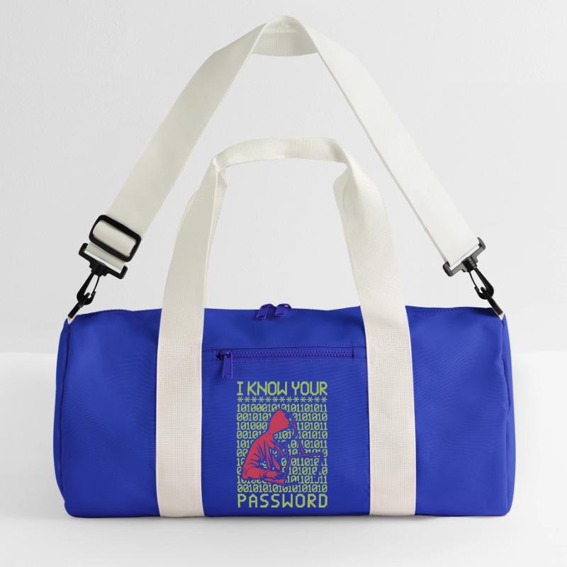 Hacker Hacking Programmer Linux Password Hacker Recycled Duffel Bag