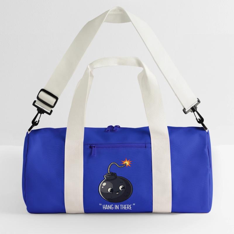 Kawaii Exploding Bomb Comic Design Recycled Duffel Bag