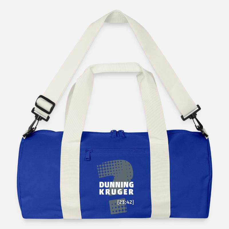 Dunning Kruger - Recycelte Duffel Bag - Leuchtend Königsblau/Offwhite