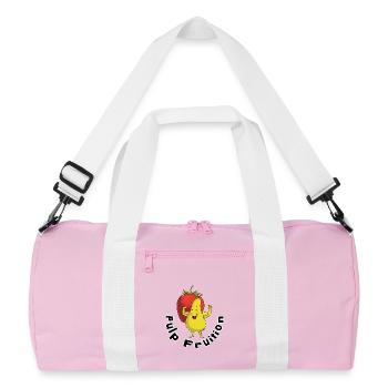 Figure de puissance du fruit de la pulpe - Sac de sport recyclé - rose/blanc - Devant
