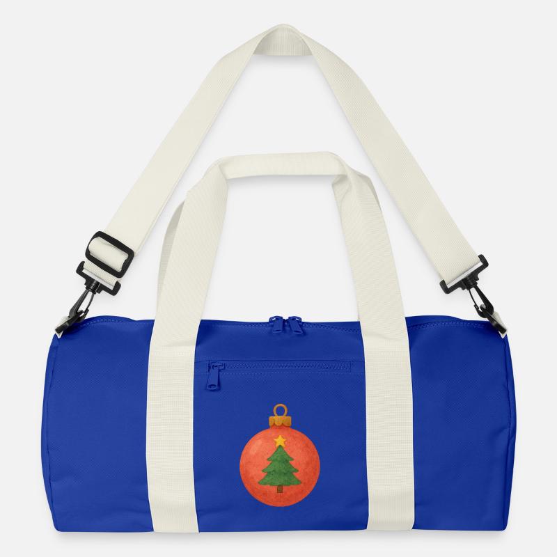 Weihnachtskugel mit Tannenbaum Recycelte Duffel Bag