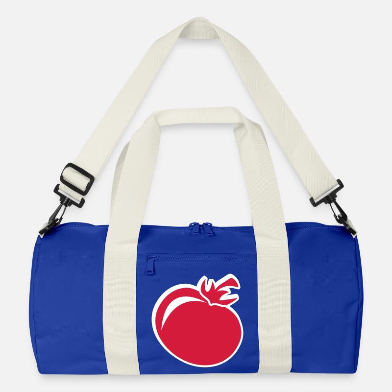 Rote Tomate - Recycelte Duffel Bag - Leuchtend Königsblau/Offwhite