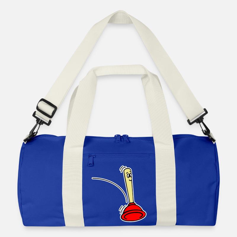Pömpel Jumping - Recycelte Duffel Bag - Leuchtend Königsblau/Offwhite
