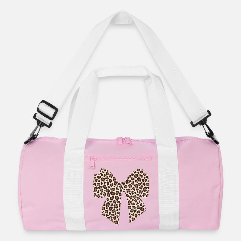 Geschenkidee für eine Leopardenschleife Recycelte Duffel Bag