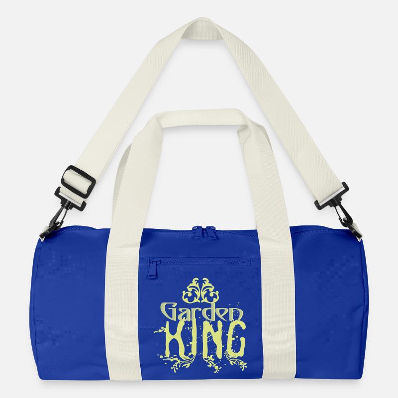 Garden_King - Recycelte Duffel Bag - Leuchtend Königsblau/Offwhite