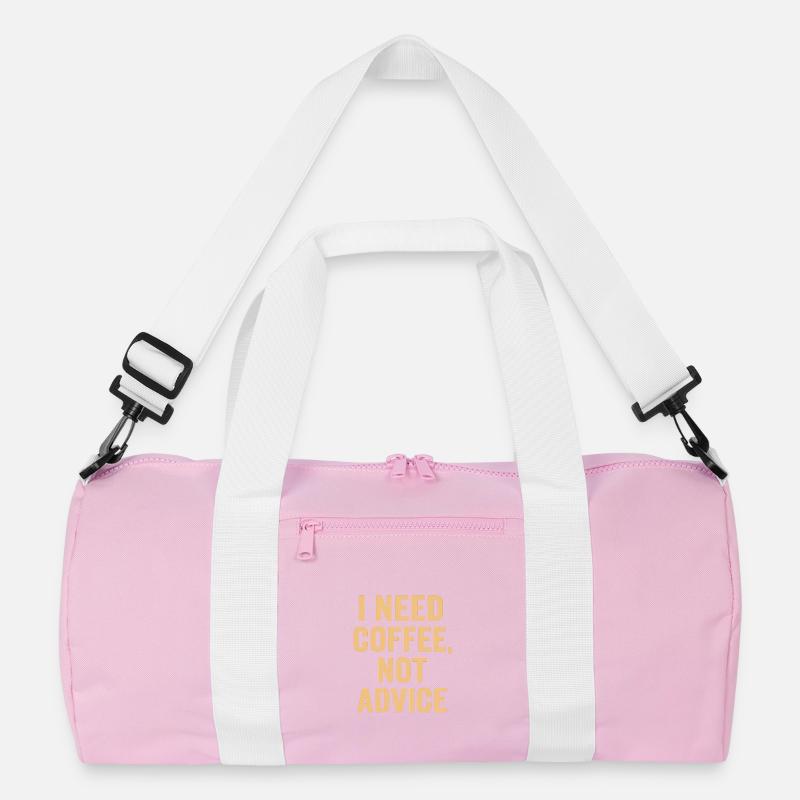 Coffee first, no advice Recycled Duffel Bag