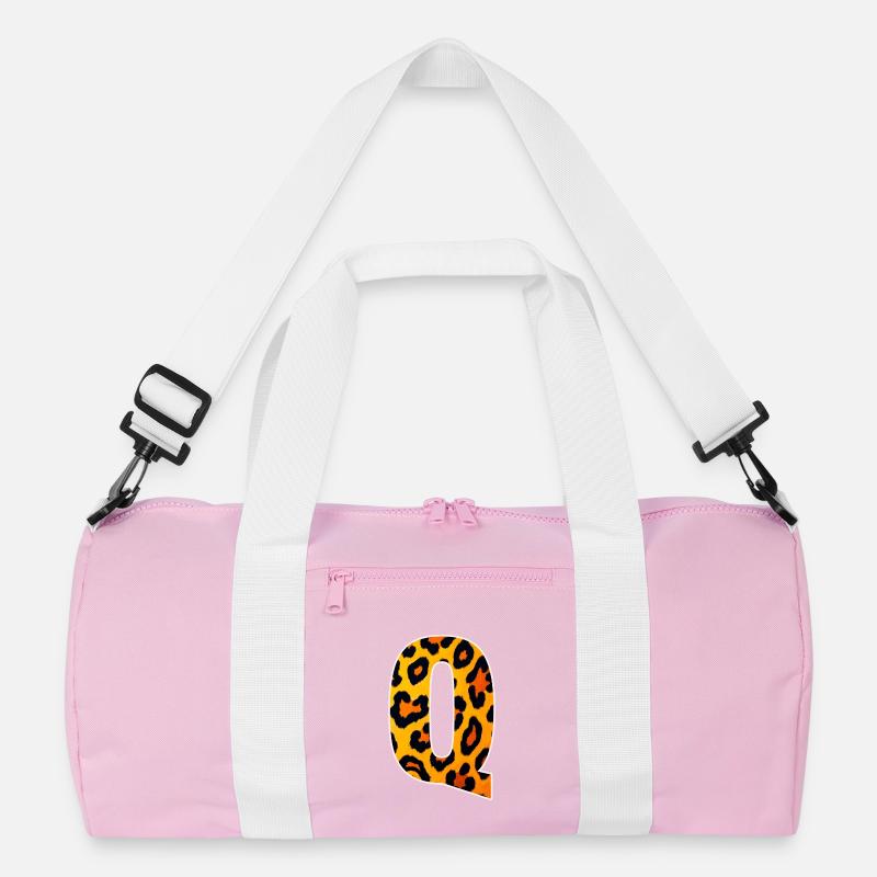 Leopard_Buchstabenmuster_-_Q Recycelte Duffel Bag