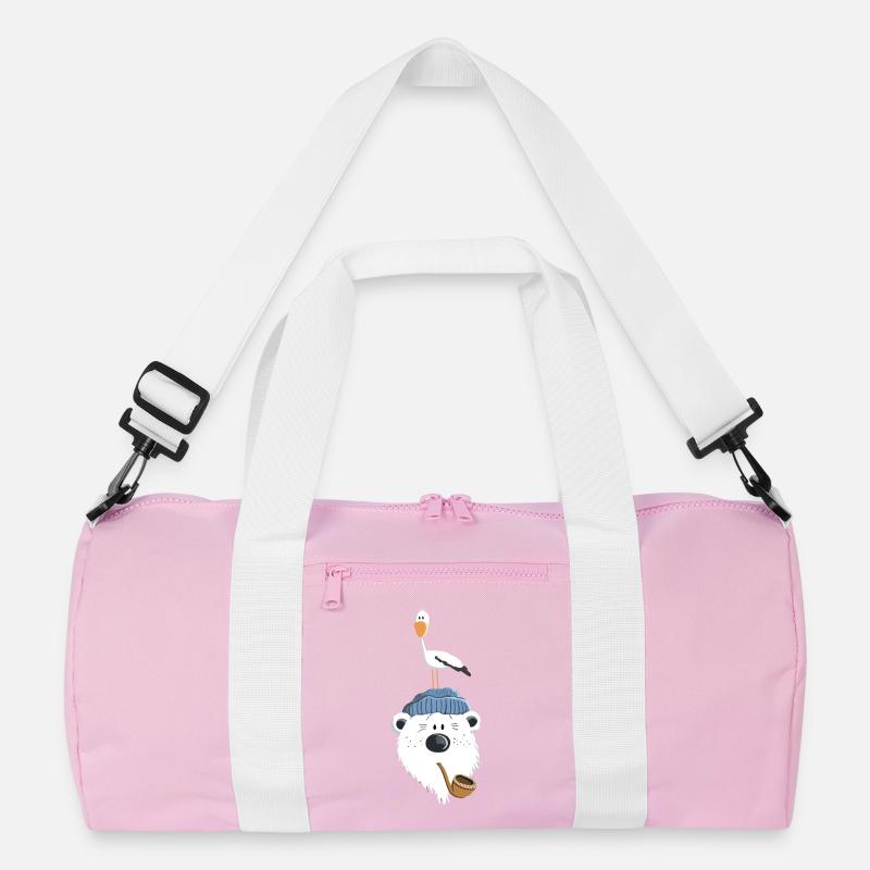 Bär mit Möwe Recycelte Duffel Bag