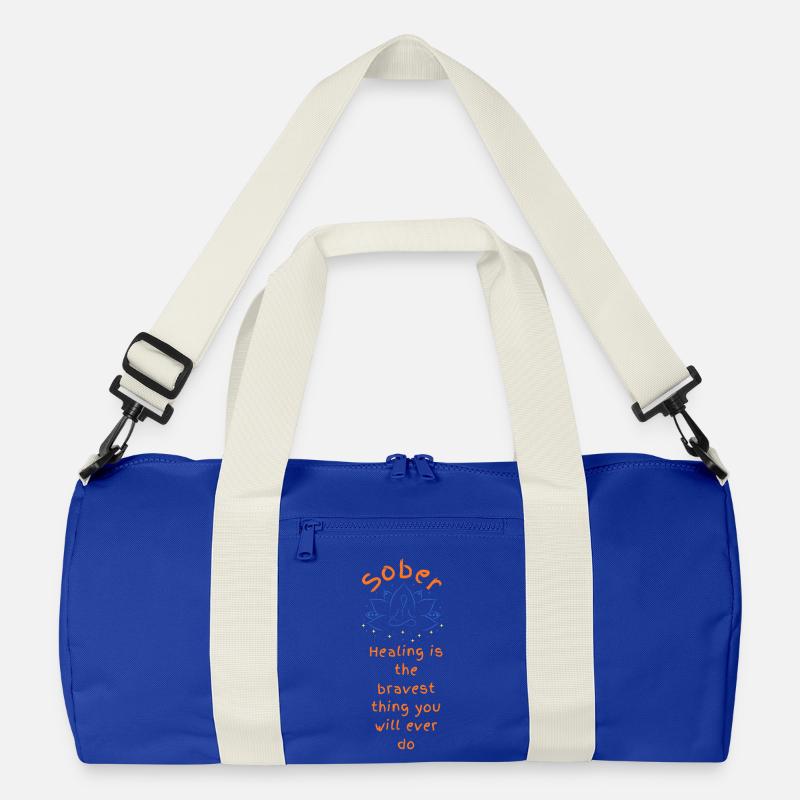 Tapferer Nüchternheits-Heil-Lotus Recycelte Duffel Bag