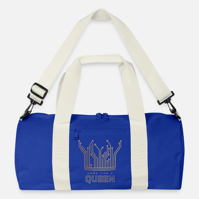 Code Like a Queen Recycelte Duffel Bag
