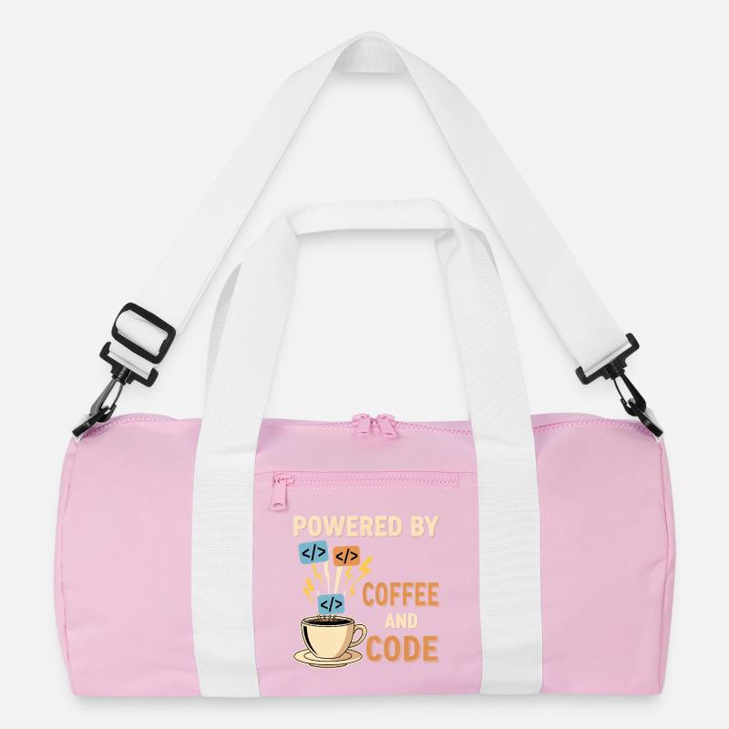 Programmierer Kaffee Motiv Design Recycelte Duffel Bag