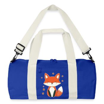 Fuchs und Sterne - Recycelte Duffel Bag - Leuchtend Königsblau/Offwhite - Vorne