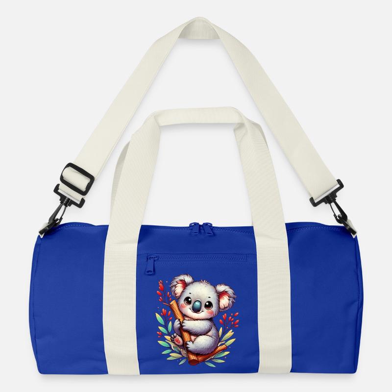 Koala - Recycelte Duffel Bag - Leuchtend Königsblau/Offwhite