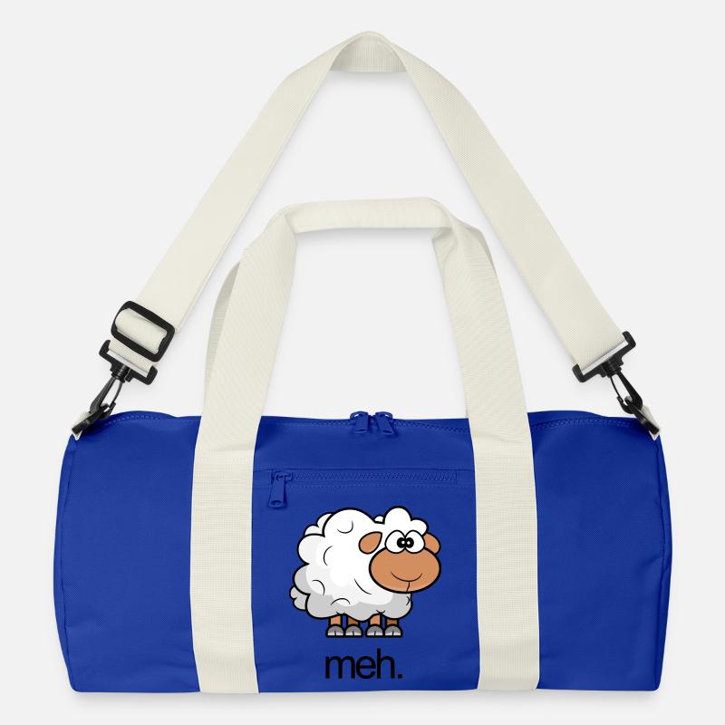 Schaf-Illustrationscomic mit Zitat Recycelte Duffel Bag