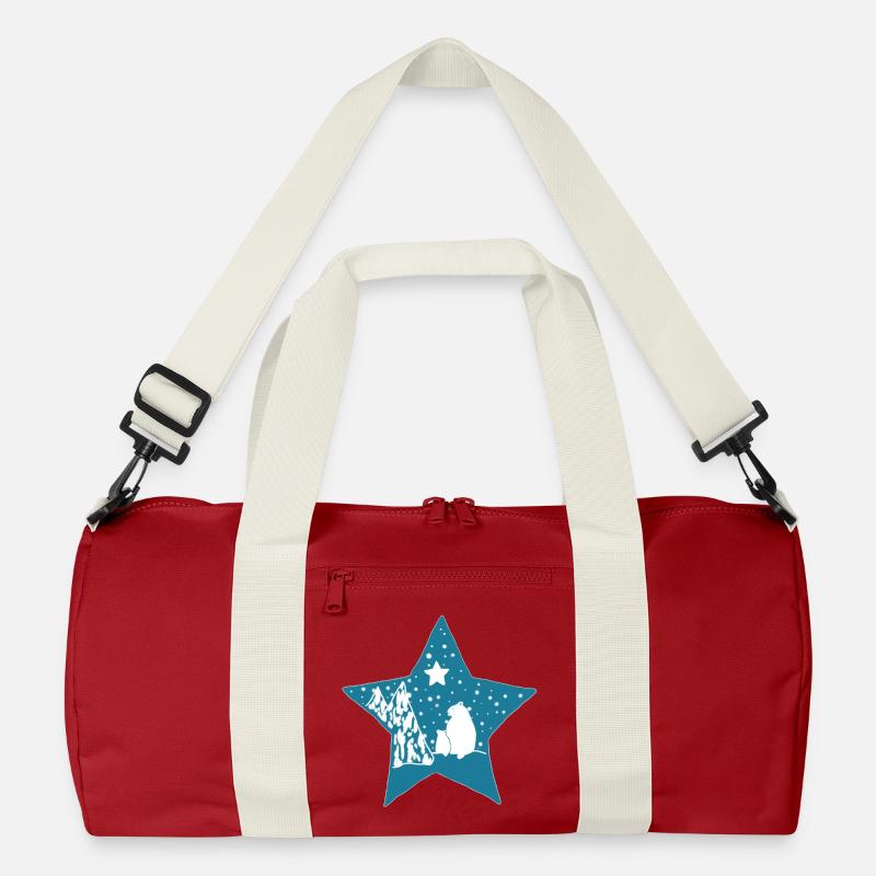 Eisbaer_im_Stern Recycelte Duffel Bag