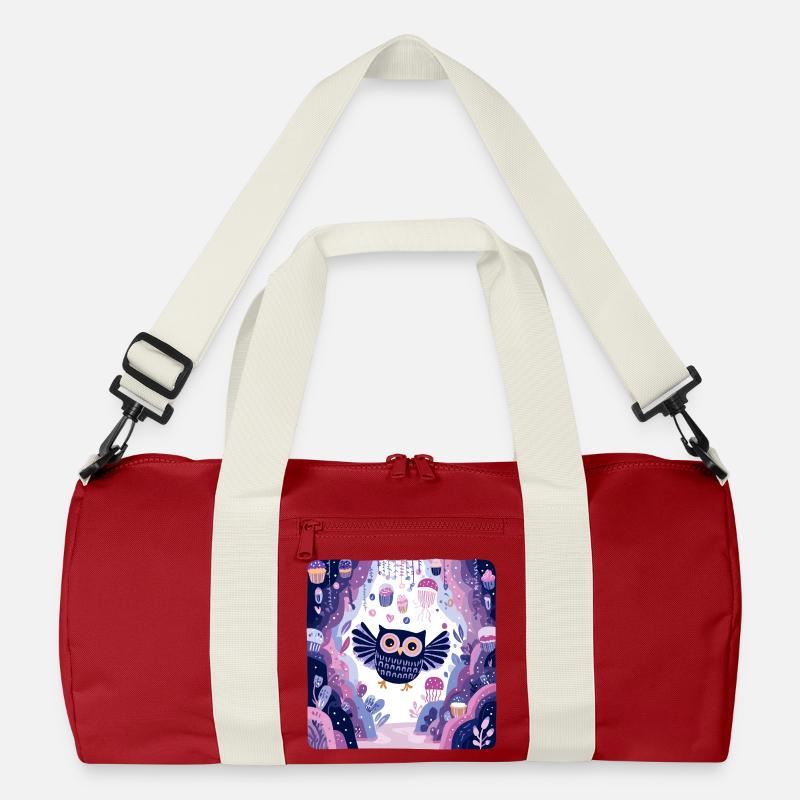Night Forest Owl Magic Recycled Duffel Bag