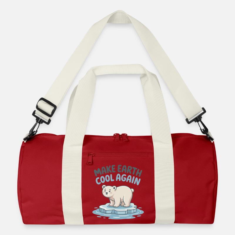 Make Earth Cool Again Recycled Duffel Bag