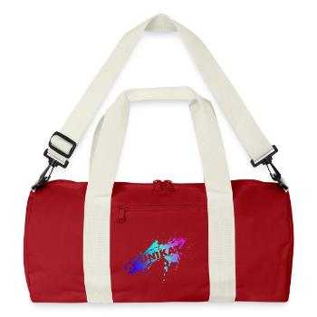 UNIQUE - Recycled Duffel Bag - classic red/off white - Front