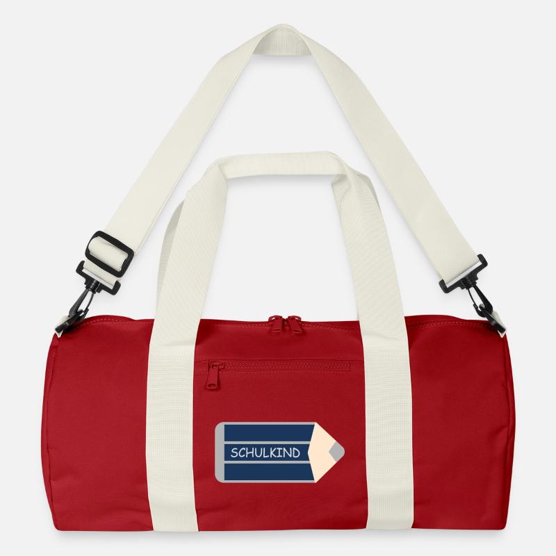 Buntstift dunkelblau grau - Schulkind Recycelte Duffel Bag