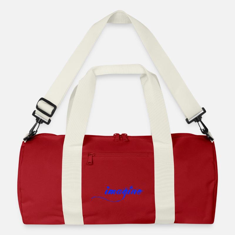Imagine Blaue Farbklecks Script Recycelte Duffel Bag