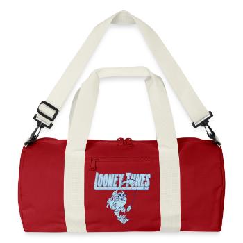 Looney Tunes Eishockey Tasmanian Devil - Recycelte Duffel Bag - Klassisches Rot/Offwhite - Vorne