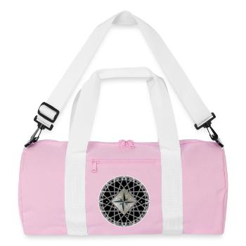 Wind Rose - Recycelte Duffel Bag - Rosa/Weiß - Vorne
