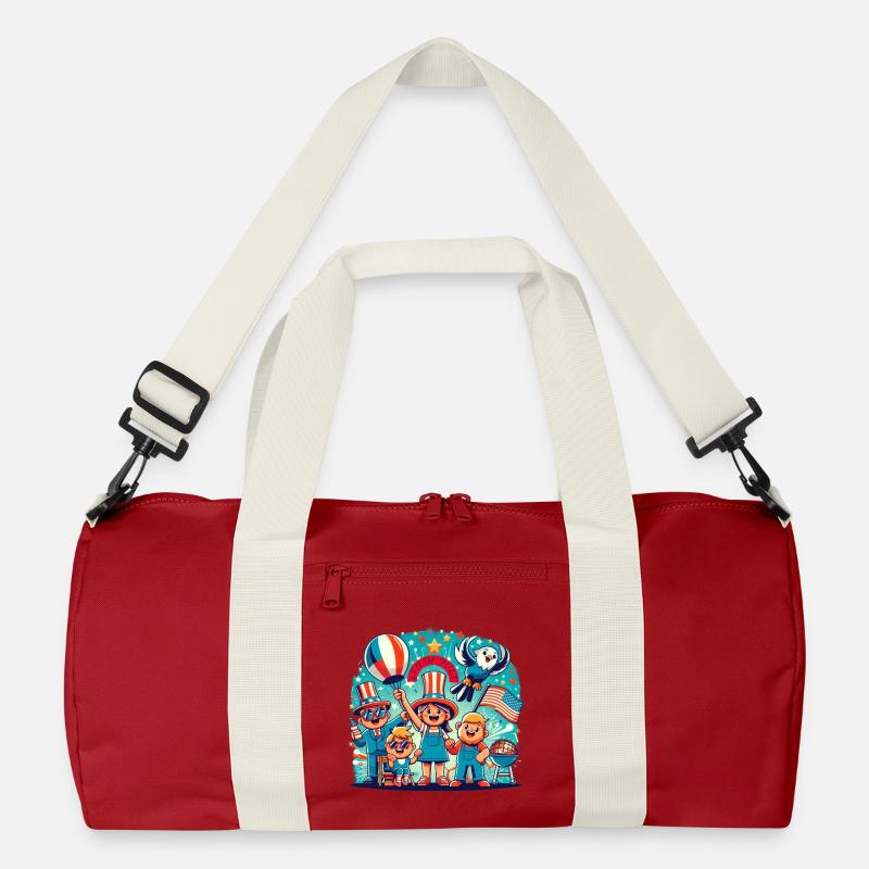 Individueller 4th Juli Feierdesign Recycelte Duffel Bag