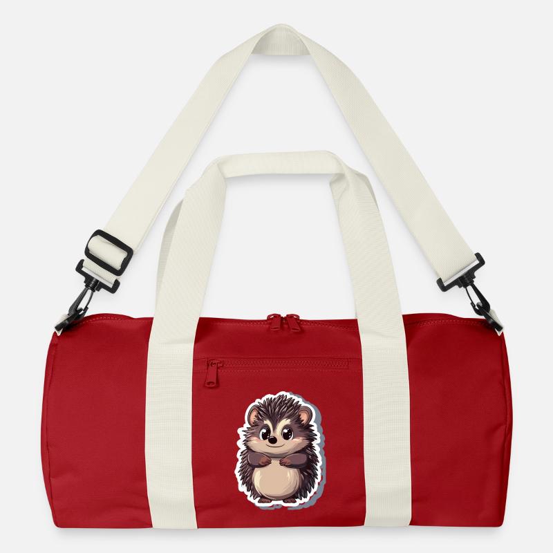 Hérisson - Sac de sport recyclé - rouge classique/blanc cassé
