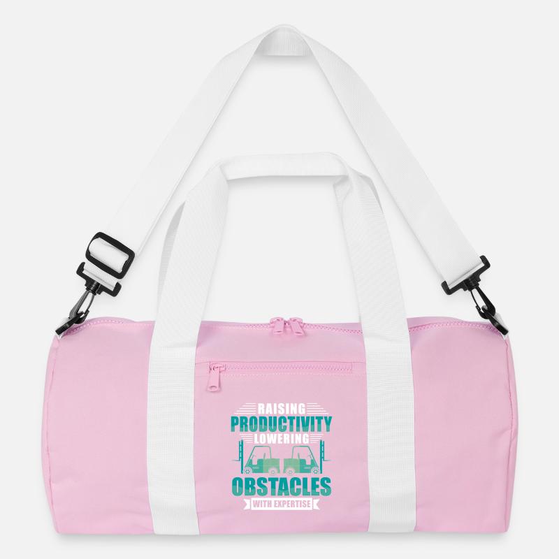 Staplerfahrer Englisch Spruch Stapler Recycelte Duffel Bag