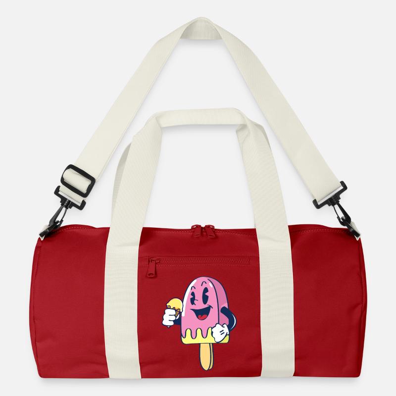 Fröhlicher Kindereis Charakter Eiscreme Eis Recycelte Duffel Bag