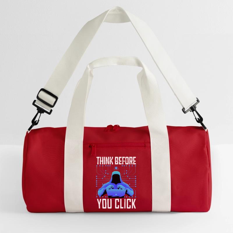 Hacker-Hacker-Hacker-Programmierer Linux Cybersicherheitsdaten Recycelte Duffel Bag