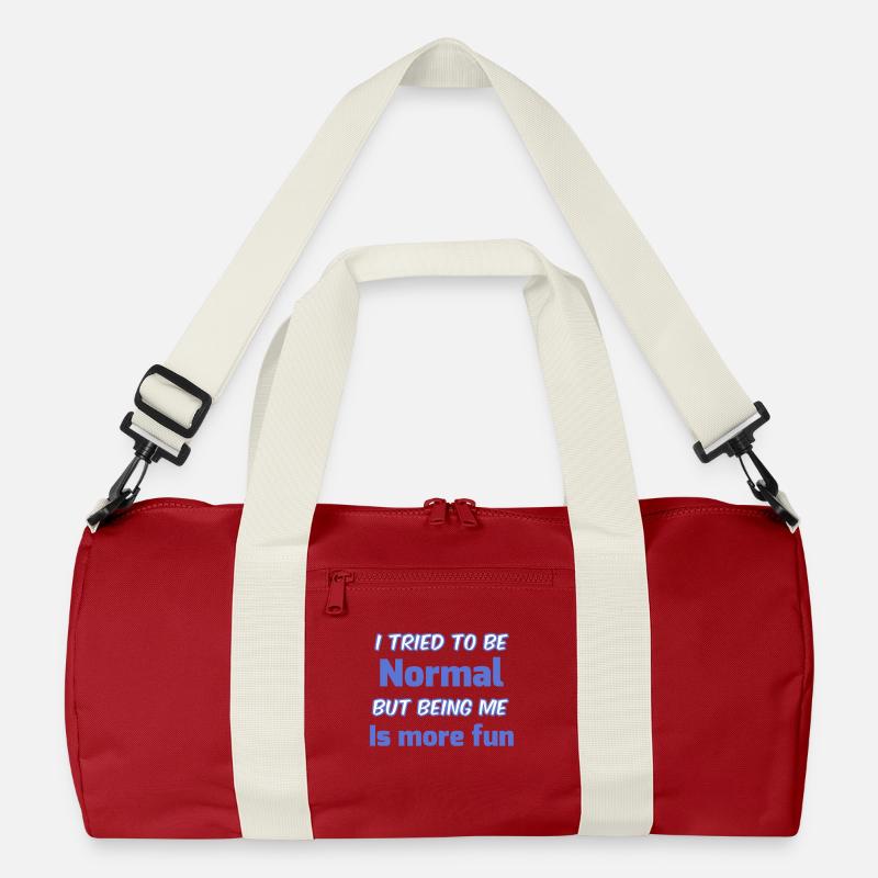 Sei du selbst, nicht normal Recycelte Duffel Bag