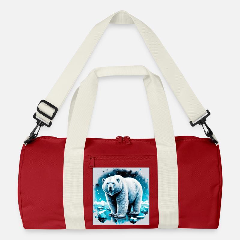 Eisbär - Recycelte Duffel Bag - Klassisches Rot/Offwhite