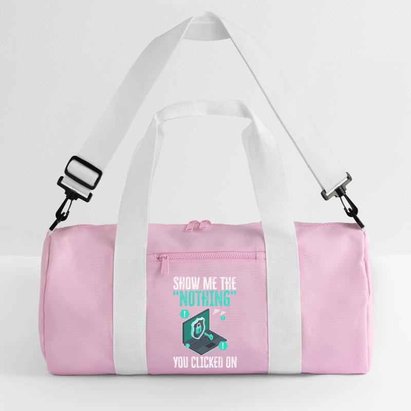 Funny Cybersecurity IT Support IT Security Network Recycled Duffel Bag