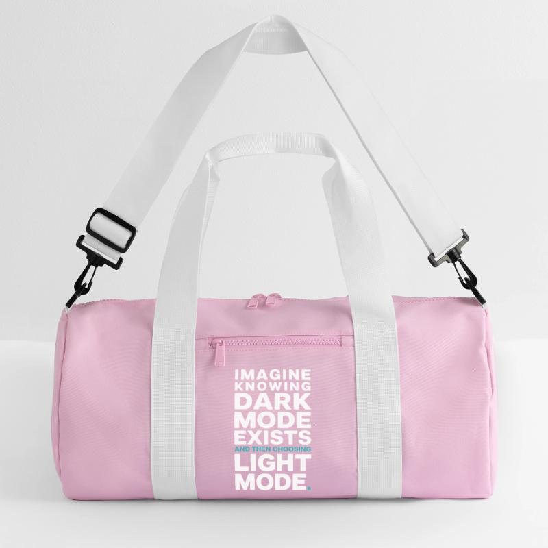 Dark Mode Exists Programmer IT Nerd Coder Office Recycled Duffel Bag