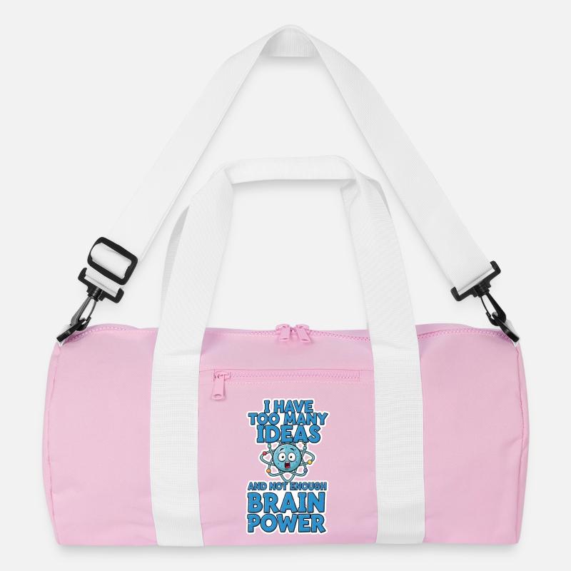 Brain Power Comic Shirt Geschenk Recycelte Duffel Bag