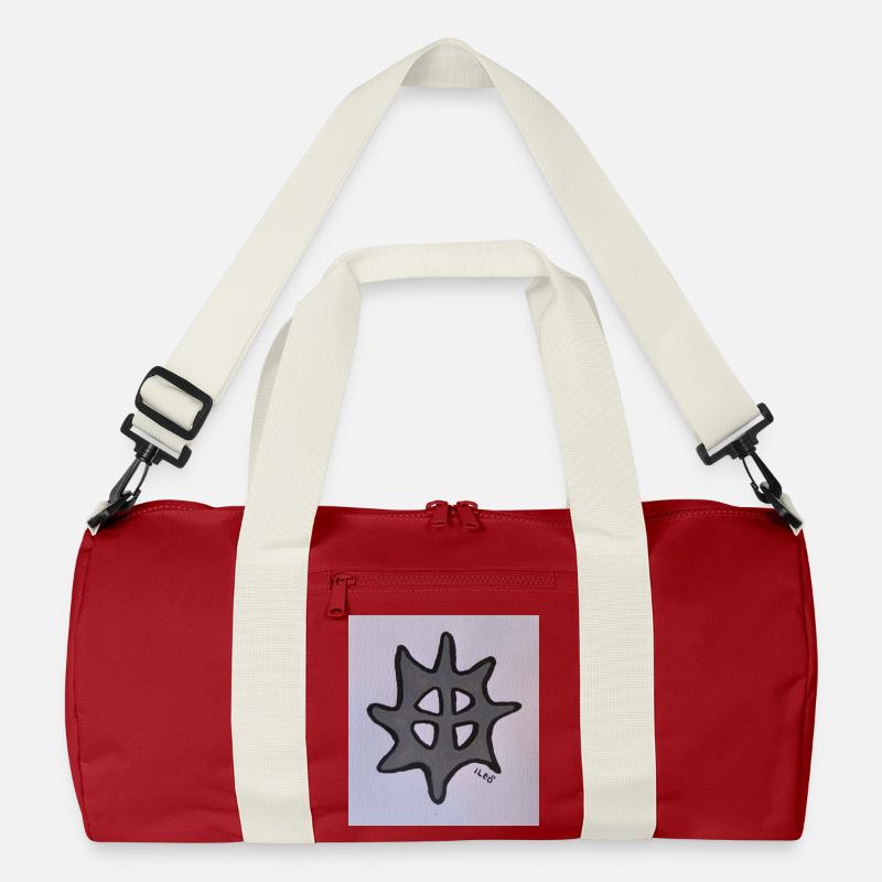 Biejvve - Recycelte Duffel Bag - Klassisches Rot/Offwhite