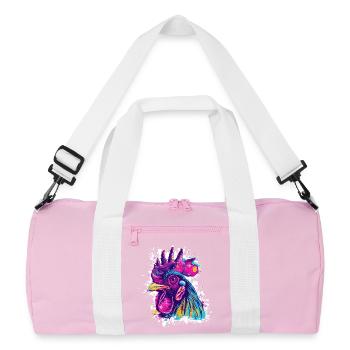 Art du coq Graffiti - Sac de sport recyclé - rose/blanc - Devant