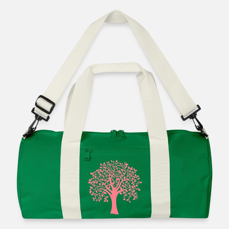 Icon Roter Jumbo-Baum Muster-Silhouette Recycelte Duffel Bag