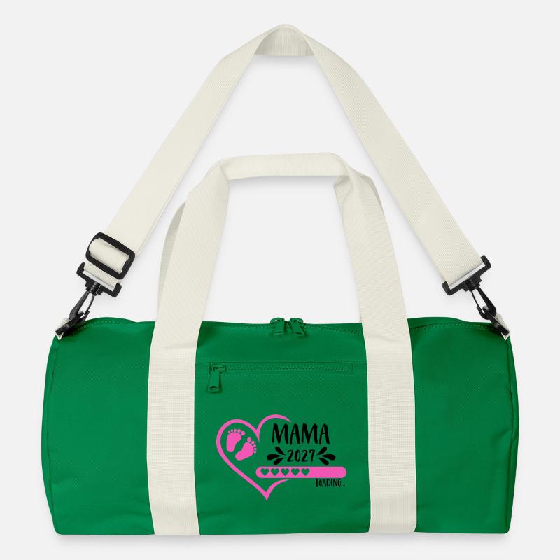 Mama 2027 loading Herz Version Mädchen pink Recycelte Duffel Bag