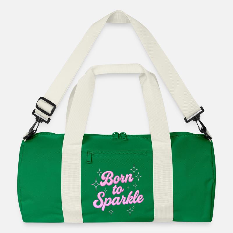 born to sparkle / y2k statement design Recycelte Duffel Bag