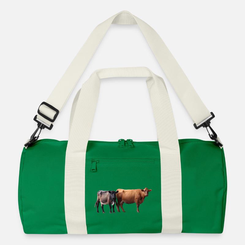 two cows Recycled Duffel Bag