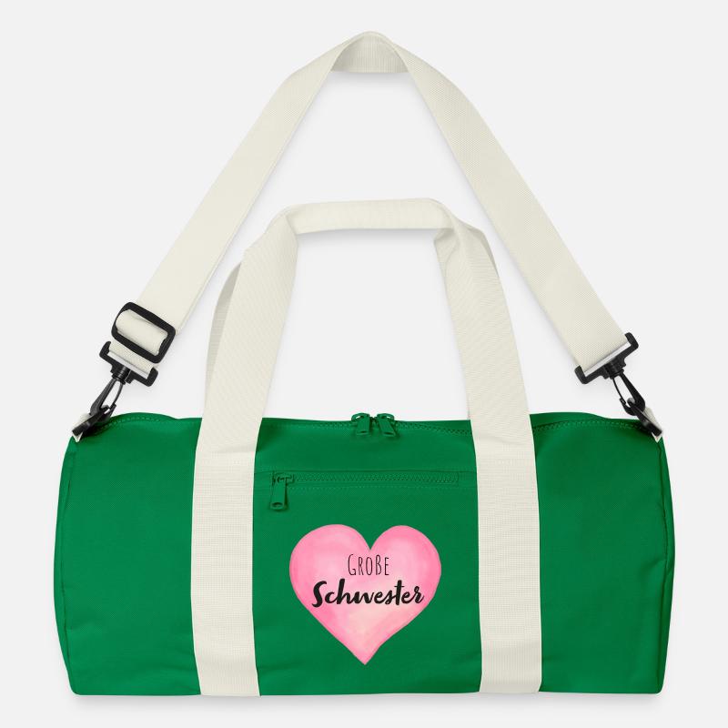 Große Schwester Herz Recycelte Duffel Bag
