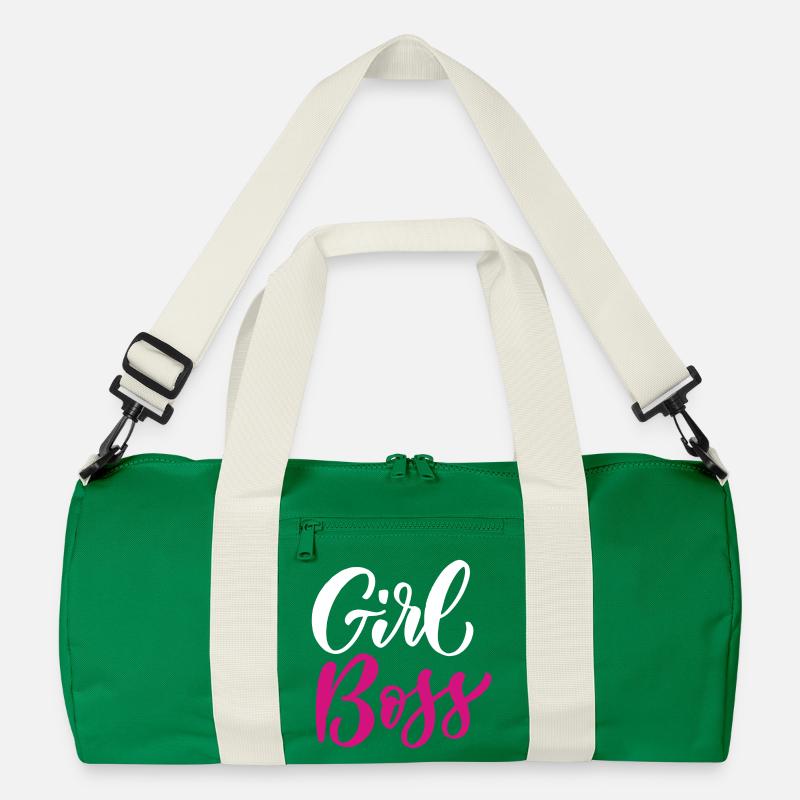 Mädchen - Recycelte Duffel Bag - Kellygrün/Offwhite