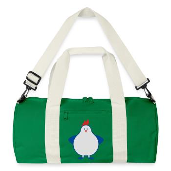 fette henne - Recycelte Duffel Bag - Kellygrün/Offwhite - Vorne
