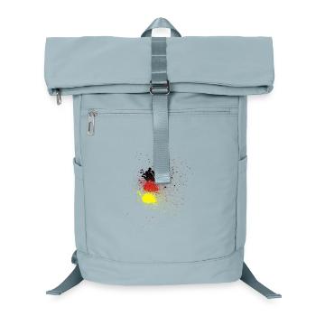 Deutschlandflagge Spray Style - Laptop-Rucksack  - Eisblau - Vorne