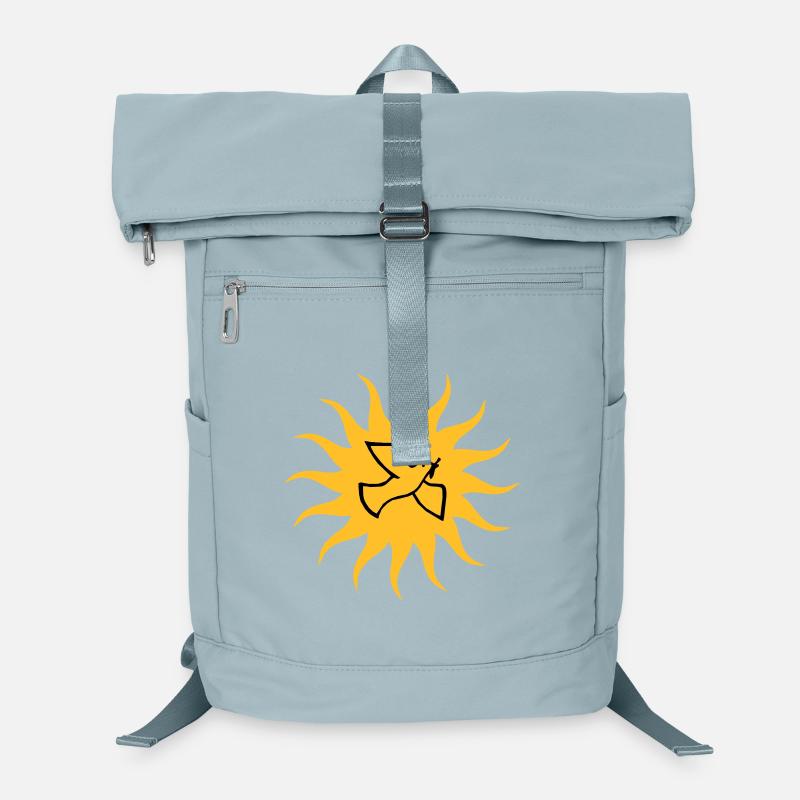 Friedenstaube Sonne Laptop-Rucksack 
