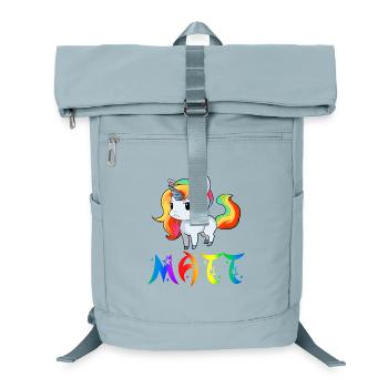 Einhorn Matt - Laptop-Rucksack  - Eisblau - Vorne