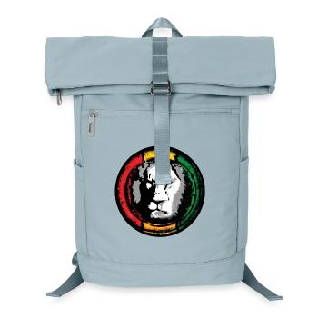 Reggae Lion in Rasta Style - Laptop Backpack - ice blue - Front
